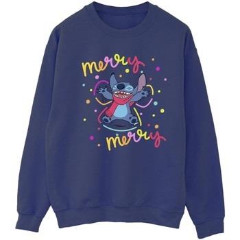 Sweat-shirt Disney Lilo Stitch Merry Rainbow