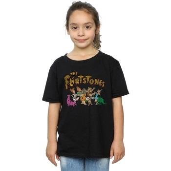 T-shirt enfant The Flintstones Group Distressed