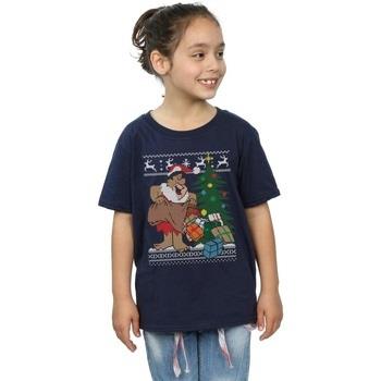 T-shirt enfant The Flintstones Christmas Fair Isle