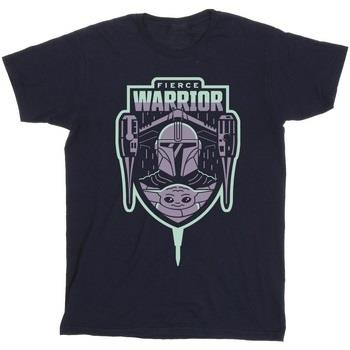 T-shirt enfant Disney The Mandalorian Fierce Warrior Patch