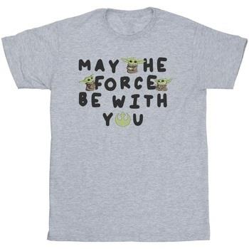 T-shirt enfant Disney The Mandalorian Grogu May The Force Be With You