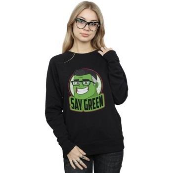 Sweat-shirt Marvel Avengers Endgame Hulk Say Green