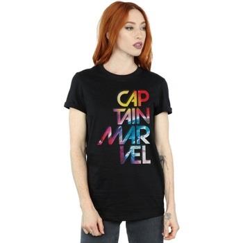 T-shirt Marvel Captain Galactic Text