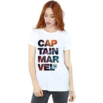 T-shirt Marvel Captain Space Text