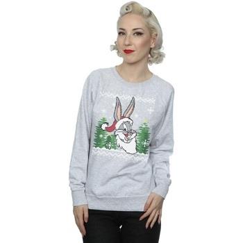 Sweat-shirt Dessins Animés Bugs Bunny Christmas Fair Isle