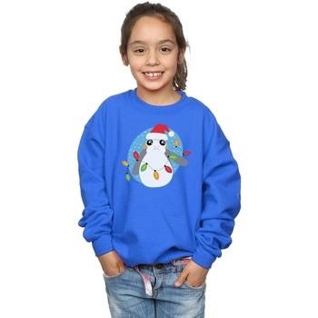 Sweat-shirt enfant Disney The Last Jedi Porg Christmas Lights