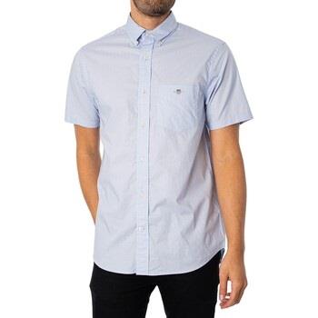 Chemise Gant Chemise à manches courtes en popeline standard