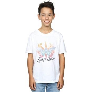 T-shirt enfant Dc Comics Wonder Woman Fight For Peace