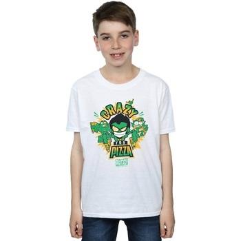 T-shirt enfant Dc Comics Teen Titans Go Crazy For Pizza