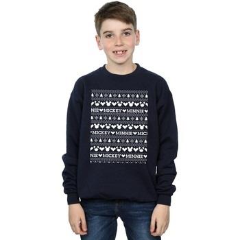 Sweat-shirt enfant Disney Mickey And Minnie Christmas Fair Isle