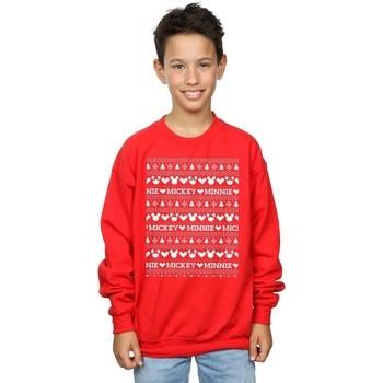 Sweat-shirt enfant Disney Mickey And Minnie Christmas Fair Isle