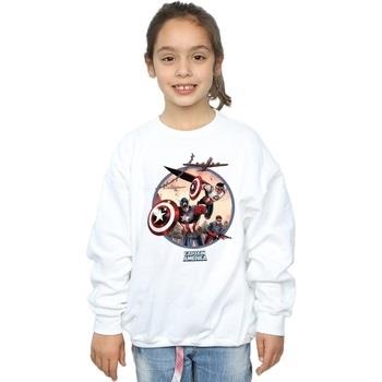 Sweat-shirt enfant Marvel Captain America And Falcon In Battle