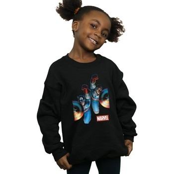 Sweat-shirt enfant Marvel Falcon And Captain America Side By Side