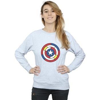 Sweat-shirt Marvel Captain America Stained Glass Shield