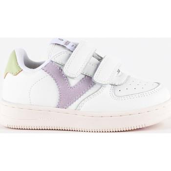 Baskets basses enfant Victoria BASKET TIEMPO EFFET CUIR COULEUR SCRATC...