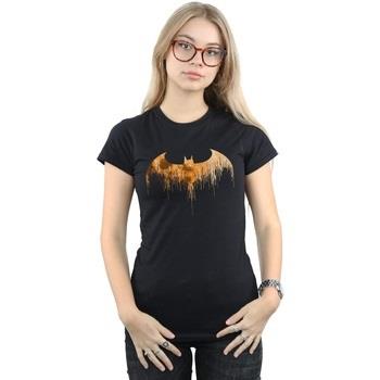 T-shirt Dc Comics Batman Arkham Knight Halloween Moon Logo Fill