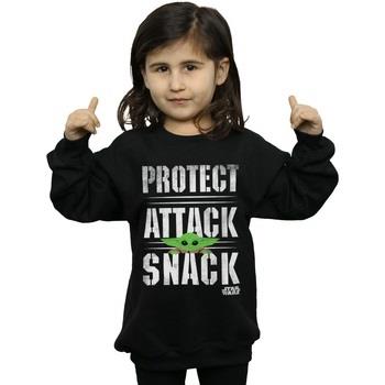 Sweat-shirt enfant Disney The Mandalorian Protect Attack Snack