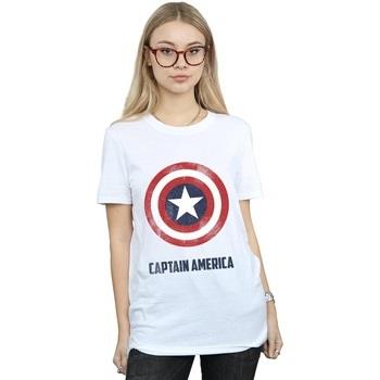 T-shirt Marvel Captain America Shield Text