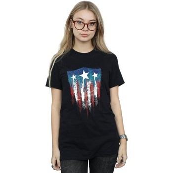 T-shirt Marvel Captain America Flag Shield