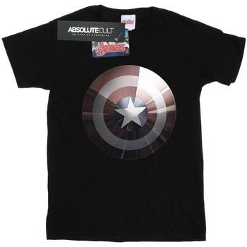 T-shirt Marvel Captain America Shield Shiny