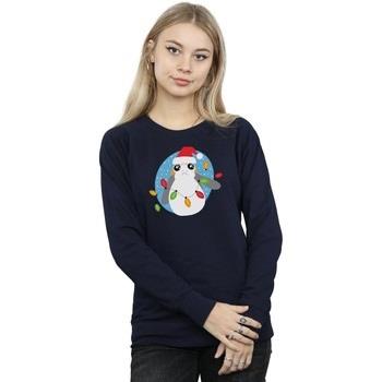 Sweat-shirt Disney The Last Jedi Porg Christmas Lights