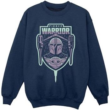 Sweat-shirt enfant Disney The Mandalorian Fierce Warrior Patch