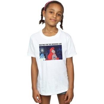 T-shirt enfant Disney The Little Mermaid Waiting For The Weekend