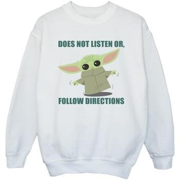 Sweat-shirt enfant Disney The Mandalorian Does Not Listen