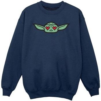 Sweat-shirt enfant Disney The Mandalorian Grogu Heart Eyes