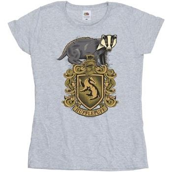 T-shirt Harry Potter Hufflepuff Sketch Crest