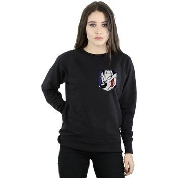 Sweat-shirt Dessins Animés Pepe Le Pew Face Faux Pocket