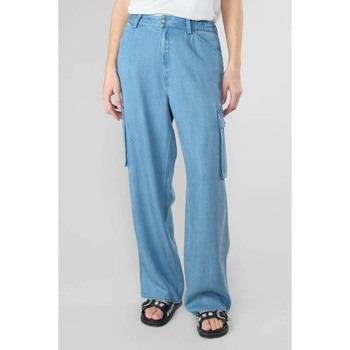 Pantalon Le Temps des Cerises Pantalon scaevo en jeans tencel bleu