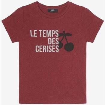 T-shirt enfant Le Temps des Cerises T-shirt nastiagi bordeaux imprimé