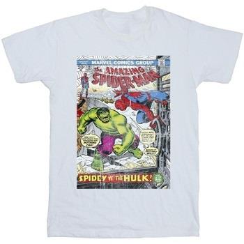 T-shirt enfant Marvel Spider-Man VS Hulk Cover