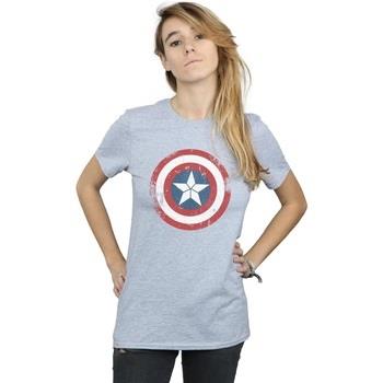 T-shirt Marvel Captain America Civil War Distressed Shield