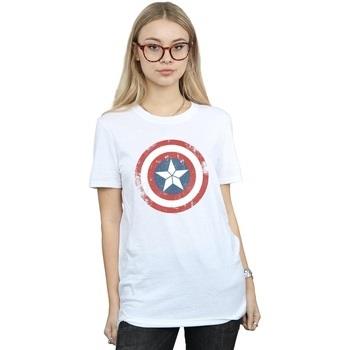 T-shirt Marvel Captain America Civil War Distressed Shield