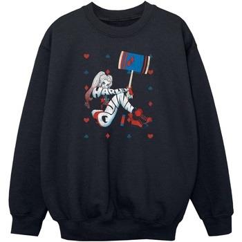 Sweat-shirt enfant Dc Comics Harley Quinn Playing Card Suit