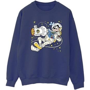 Sweat-shirt Disney Goofy Reading In Space