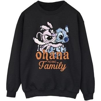 Sweat-shirt Disney Lilo And Stitch Ohana Angel Hug