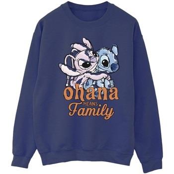 Sweat-shirt Disney Lilo And Stitch Ohana Angel Hug