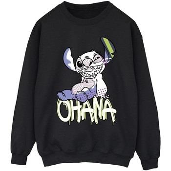 Sweat-shirt Disney Lilo And Stitch Ohana Graffiti