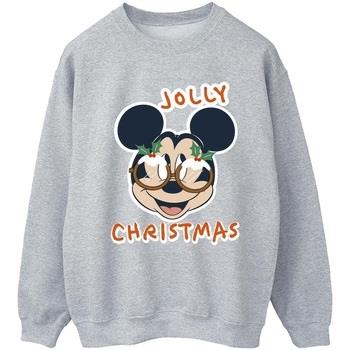 Sweat-shirt Disney Mickey Mouse Jolly Christmas Glasses