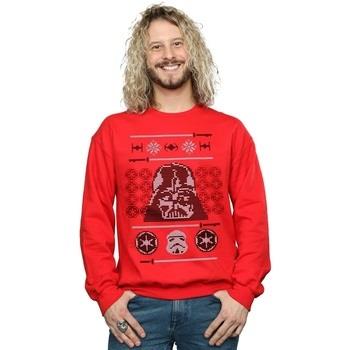 Sweat-shirt Disney Christmas Vader Head Fair Isle