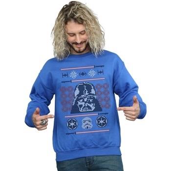 Sweat-shirt Disney Christmas Vader Head Fair Isle