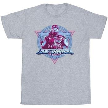 T-shirt enfant Marvel Thor Love And Thunder Neon Badge