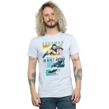 T-shirt Dc Comics Aquaman Character Tiles