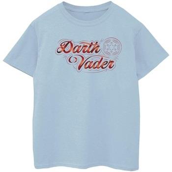 T-shirt enfant Disney Obi-Wan Kenobi Darth Vader Ribbon Font