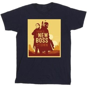 T-shirt enfant Disney The Book Of Boba Fett New Boss Sun Silhouette