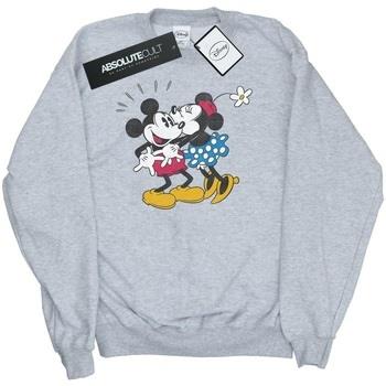 Sweat-shirt Disney Mickey Mouse Mickey And Minnie Kiss