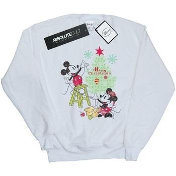 Sweat-shirt Disney Mickey And Minnie Christmas Tree